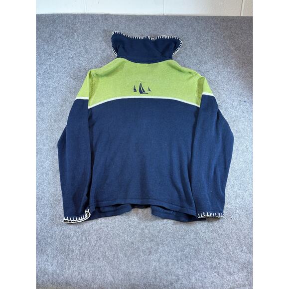 Vintage Breckenridge Nautical Sailboat Cardigan Sweater Women Plus 2X Preppy 90s - Picture 2 of 5